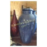 Pair Large Portico Urns, Tall Vase