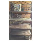 Rattan Bakers Rack, Oil Painting, Books