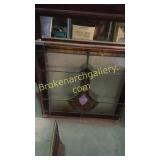Stained Glass Panel, Chippendale Mirror