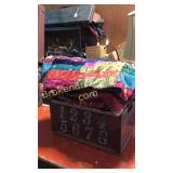 Storage a Box, 2 Embellished Quilts