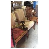 3 Assorted Chairs, Push Sled