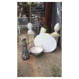 Marble Tops, Garden Pedestal and Decorative Stands
