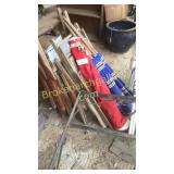 Patio Table Base, Canvas Beach Chairs, Loveseat