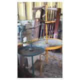 2 Metal Parrot Stands/ Bird Feeders
