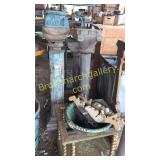 Wooden Pedestals, large Bowl, Pricket Stand