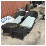 2 Chaise Lounges and 2 Ottomans
