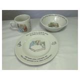 BEATRIX POTTER peter rabbit nursery set