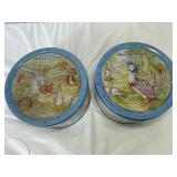 BEATRIX POTTER Tin cans  (2)