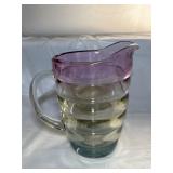 IRIDESCENT GLASS PITCHER