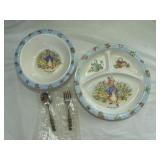 BEATRIX POTTER peter rabbit childï¿½s dish set