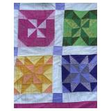 Vintage Pinwheel quilt handmade