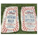 WAYNE 100 POUND FEED SACKS (3)