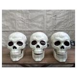 ANIMATED SKULLS (3) NWT