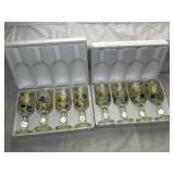 HAND-PAINTED GOBLET SET