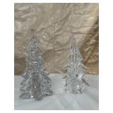 Art glass Christmas trees (2)
