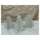 Art glass Christmas trees (3)
