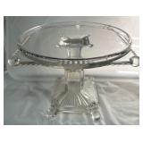 CLEAR GLASS CAKE PLATE