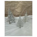 Art glass Christmas trees (3)