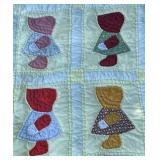Vintage bonnet quilt handmade