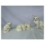PORCELAIN CATS, playful kitties (3)