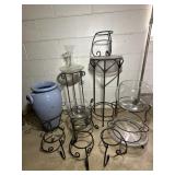 WROUGHT IRON PLANTERS STANDS