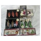 Vintage mercury, glass ornaments Poland