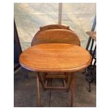 SOLID WOOD TV TABLE TRAYS