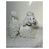 VINTAGE PORCELAIN SPAGHETTI POODLE