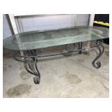 GLASS TOP COFFEE TABLE