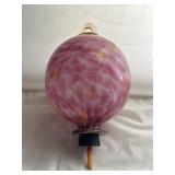 ART GLASS HUMMINGBIRD FEEDER