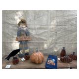 FALL DECORATIONS , no crows allowed