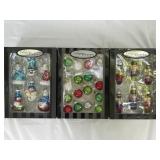 Christopher Radko Ornaments (3) NIB