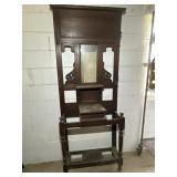 ANTIQUE UMBRELLA, STAND, HALL TREE