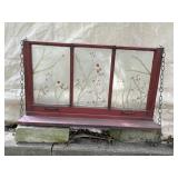 Vintage painted window shelf
