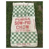 PURINA SOW & pig 100 pound feed sack