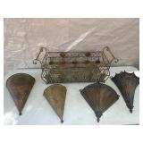IRON WALL POCKETS, &  MAGAZINE BASKET