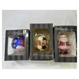 Christopher Radko Ornaments (3) NIB