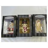 Christopher Radko Ornaments (3) NIB