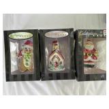 Christopher Radko Ornaments (3) NIB