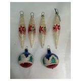 Vintage Mercury glass ornaments