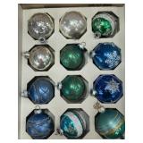 Vintage mercury, glass ornaments