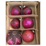 Vintage mercury, glass ornaments