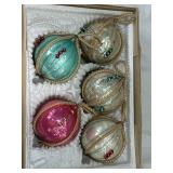 Vintage mercury, glass ornaments, West Germany