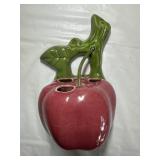 Vintage apple wall pocket flower vase