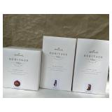 Hallmark Heritage collection Christmas ornaments
