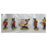 ROYAL DOULTON 5-PIECE BUNNYKINS OOMPAH