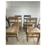 OAK SCHOOL CHAIRS, ELEMENTARY CHAIRS