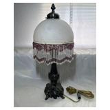 GLASS BEADED TASSEL LAMP