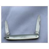 CASE XX MOTHER-OF-PEARL DOUBLE BLADED POCKET KNIFE