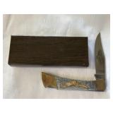 UNKNOWN EAGLE HANDLE POCKET KNIFE